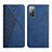 Coque Portefeuille Livre Cuir Etui Clapet Y02X pour Samsung Galaxy S20 FE (2022) 5G Bleu