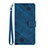 Coque Portefeuille Livre Cuir Etui Clapet Y03B pour Huawei Honor 9X Bleu