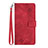 Coque Portefeuille Livre Cuir Etui Clapet Y03B pour Huawei Honor 9X Rouge