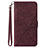 Coque Portefeuille Livre Cuir Etui Clapet Y03B pour Samsung Galaxy A02s Vin Rouge
