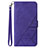 Coque Portefeuille Livre Cuir Etui Clapet Y03B pour Samsung Galaxy A02s Violet