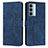Coque Portefeuille Livre Cuir Etui Clapet Y03X pour Motorola Moto Edge S30 5G Bleu