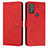 Coque Portefeuille Livre Cuir Etui Clapet Y03X pour Motorola Moto G Power (2022) Rouge