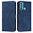 Coque Portefeuille Livre Cuir Etui Clapet Y03X pour Motorola Moto G40 Fusion Bleu