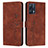 Coque Portefeuille Livre Cuir Etui Clapet Y03X pour Realme Narzo 50 Pro 5G Marron
