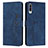 Coque Portefeuille Livre Cuir Etui Clapet Y03X pour Samsung Galaxy A70S Bleu