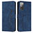 Coque Portefeuille Livre Cuir Etui Clapet Y03X pour Samsung Galaxy S20 Lite 5G Bleu