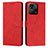 Coque Portefeuille Livre Cuir Etui Clapet Y03X pour Xiaomi Redmi 10 Power Rouge