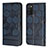Coque Portefeuille Livre Cuir Etui Clapet Y04B pour Samsung Galaxy A02s Bleu