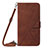 Coque Portefeuille Livre Cuir Etui Clapet Y04B pour Samsung Galaxy M32 4G Marron
