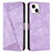 Coque Portefeuille Livre Cuir Etui Clapet Y04X pour Apple iPhone 14 Violet