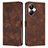 Coque Portefeuille Livre Cuir Etui Clapet Y04X pour Realme 10 Pro+ Plus 5G Marron Petit