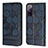 Coque Portefeuille Livre Cuir Etui Clapet Y05B pour Samsung Galaxy S20 FE 5G Bleu