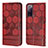 Coque Portefeuille Livre Cuir Etui Clapet Y05B pour Samsung Galaxy S20 FE 5G Rouge