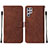 Coque Portefeuille Livre Cuir Etui Clapet Y07B pour Samsung Galaxy S21 Ultra 5G Petit