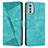 Coque Portefeuille Livre Cuir Etui Clapet Y07X pour Motorola Moto E32 Vert