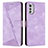 Coque Portefeuille Livre Cuir Etui Clapet Y07X pour Motorola Moto E32 Violet