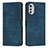 Coque Portefeuille Livre Cuir Etui Clapet Y08X pour Motorola Moto E32s Bleu
