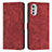 Coque Portefeuille Livre Cuir Etui Clapet Y08X pour Motorola Moto E32s Rouge