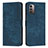 Coque Portefeuille Livre Cuir Etui Clapet Y08X pour Nokia G11 Bleu