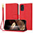 Coque Portefeuille Livre Cuir Etui Clapet Y09X pour Motorola Moto G22 Rouge