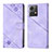 Coque Portefeuille Livre Cuir Etui Clapet YB1 pour Motorola Moto G84 5G Violet