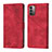 Coque Portefeuille Livre Cuir Etui Clapet YB1 pour Nokia G11 Rouge