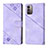 Coque Portefeuille Livre Cuir Etui Clapet YB1 pour Nokia G11 Violet