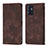 Coque Portefeuille Livre Cuir Etui Clapet YB1 pour Oppo Reno6 5G Marron