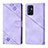 Coque Portefeuille Livre Cuir Etui Clapet YB1 pour Oppo Reno6 5G Violet