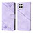 Coque Portefeuille Livre Cuir Etui Clapet YB1 pour Samsung Galaxy A22 4G Violet