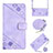 Coque Portefeuille Livre Cuir Etui Clapet YB2 pour Oppo A78 5G Violet