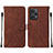 Coque Portefeuille Livre Cuir Etui Clapet YB2 pour Xiaomi Poco F5 5G Marron