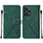 Coque Portefeuille Livre Cuir Etui Clapet YB2 pour Xiaomi Poco F5 5G Vert