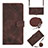 Coque Portefeuille Livre Cuir Etui Clapet YB4 pour Sony Xperia 1 V Marron Petit