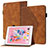 Coque Portefeuille Livre Cuir Etui Clapet YX1 pour Apple iPad Air Marron