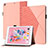 Coque Portefeuille Livre Cuir Etui Clapet YX1 pour Apple iPad Air Or Rose