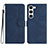 Coque Portefeuille Livre Cuir Etui Clapet YX2 pour Samsung Galaxy S23 5G Bleu