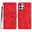 Coque Portefeuille Livre Cuir Etui Clapet YX2 pour Samsung Galaxy S25 Ultra 5G Rouge