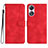 Coque Portefeuille Livre Cuir Etui Clapet YX3 pour Oppo A38 Rouge