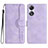 Coque Portefeuille Livre Cuir Etui Clapet YX3 pour Oppo A38 Violet