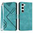 Coque Portefeuille Livre Cuir Etui Clapet YX3 pour Samsung Galaxy S23 5G Petit