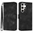 Coque Portefeuille Livre Cuir Etui Clapet YX3 pour Samsung Galaxy S25 Ultra 5G Noir