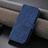 Coque Portefeuille Livre Cuir Etui Clapet YZ5 pour Apple iPhone 14 Pro Bleu
