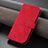 Coque Portefeuille Livre Cuir Etui Clapet YZ5 pour Apple iPhone 14 Pro Rose Rouge