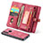 Coque Portefeuille Livre Cuir Etui Clapet Z02 pour Huawei P30 Lite New Edition Rouge