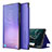 Coque Portefeuille Livre Cuir Etui Clapet ZL1 pour Samsung Galaxy M62 4G Violet