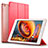 Coque Portefeuille Livre Cuir L01 pour Apple iPad Air Rouge