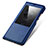 Coque Portefeuille Livre Cuir L01 pour Huawei G7 Plus Bleu Petit