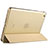 Coque Portefeuille Livre Cuir L06 pour Apple iPad Mini 2 Or Petit